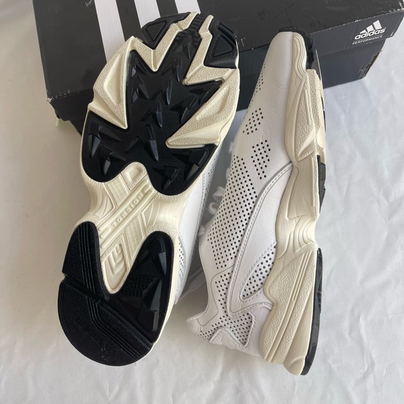 Adidas Falcon size US 8.5 white perforated leather DB3357 men’s - Picture 7 of 9